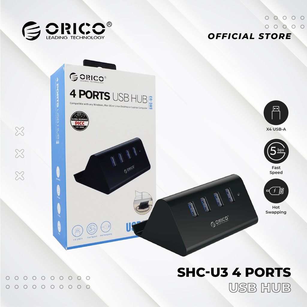 Bộ Chia 4 Cổng Usb 3.0 Orico Shc-U3