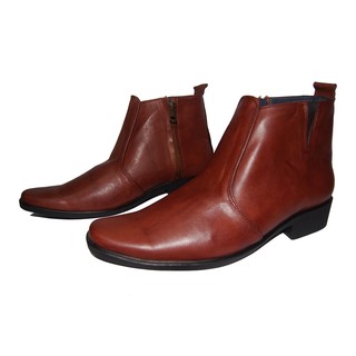 Giày boot nam dây kéo da bò thật.Bảo hành 12 tháng.MS: B93