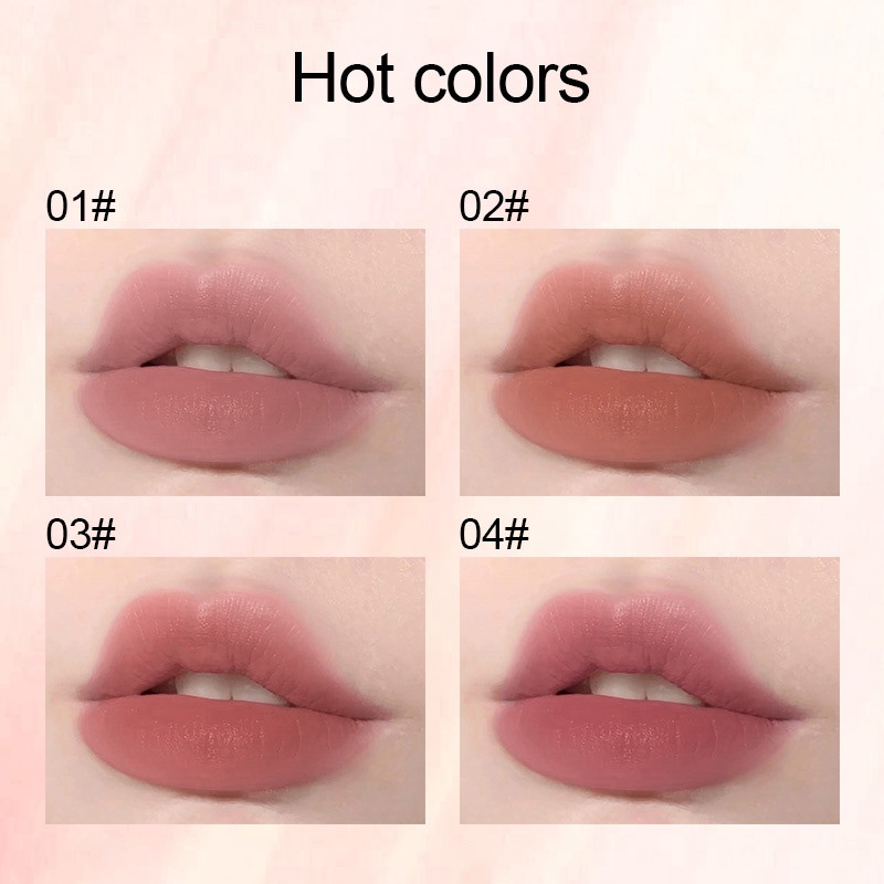 Set 10 Son Môi Mini Dạng Lỏng Dưỡng Ẩm Lâu Trôi Tiện Dụng