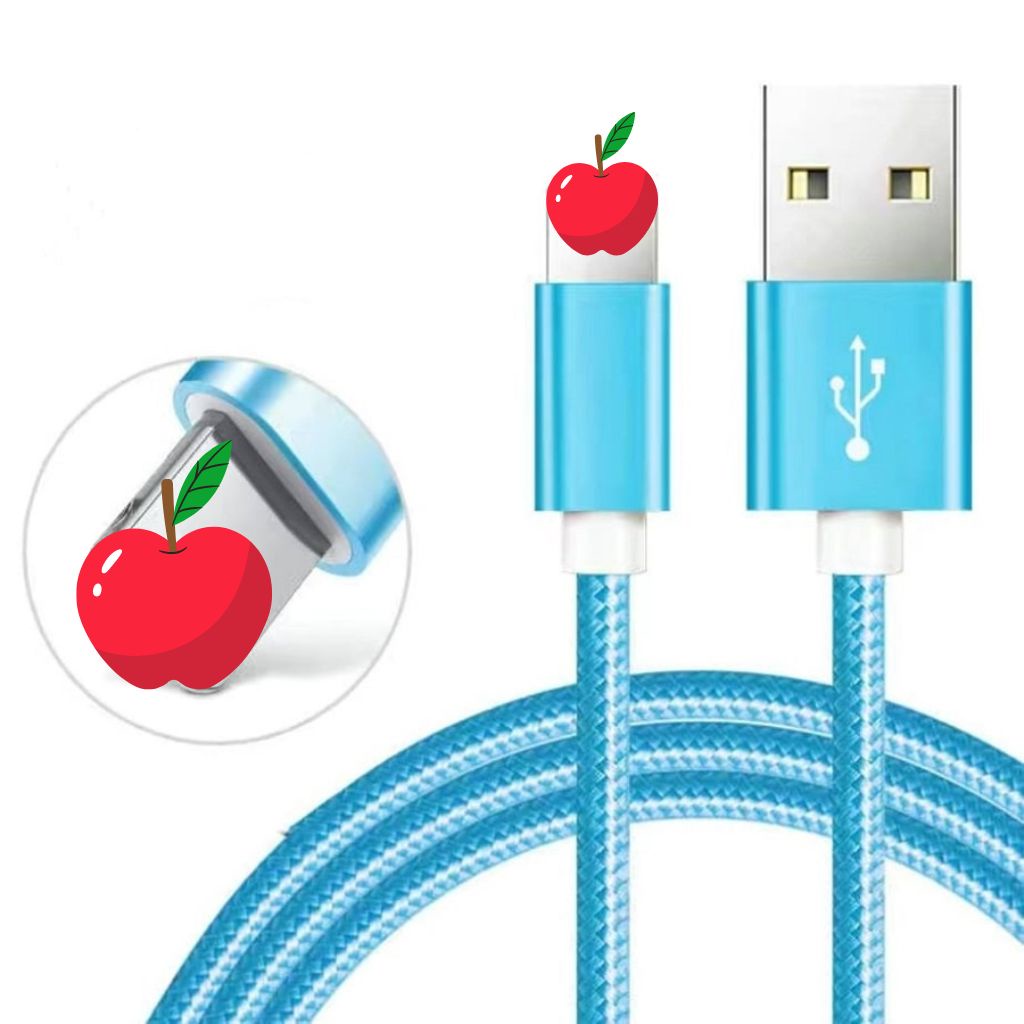 Dây cáp sạc ip,Cáp sạc thiết kế dây bện dù dài 1 mét và 3 mét cho ĐT 6 6s 7 8 plus x xr xs max