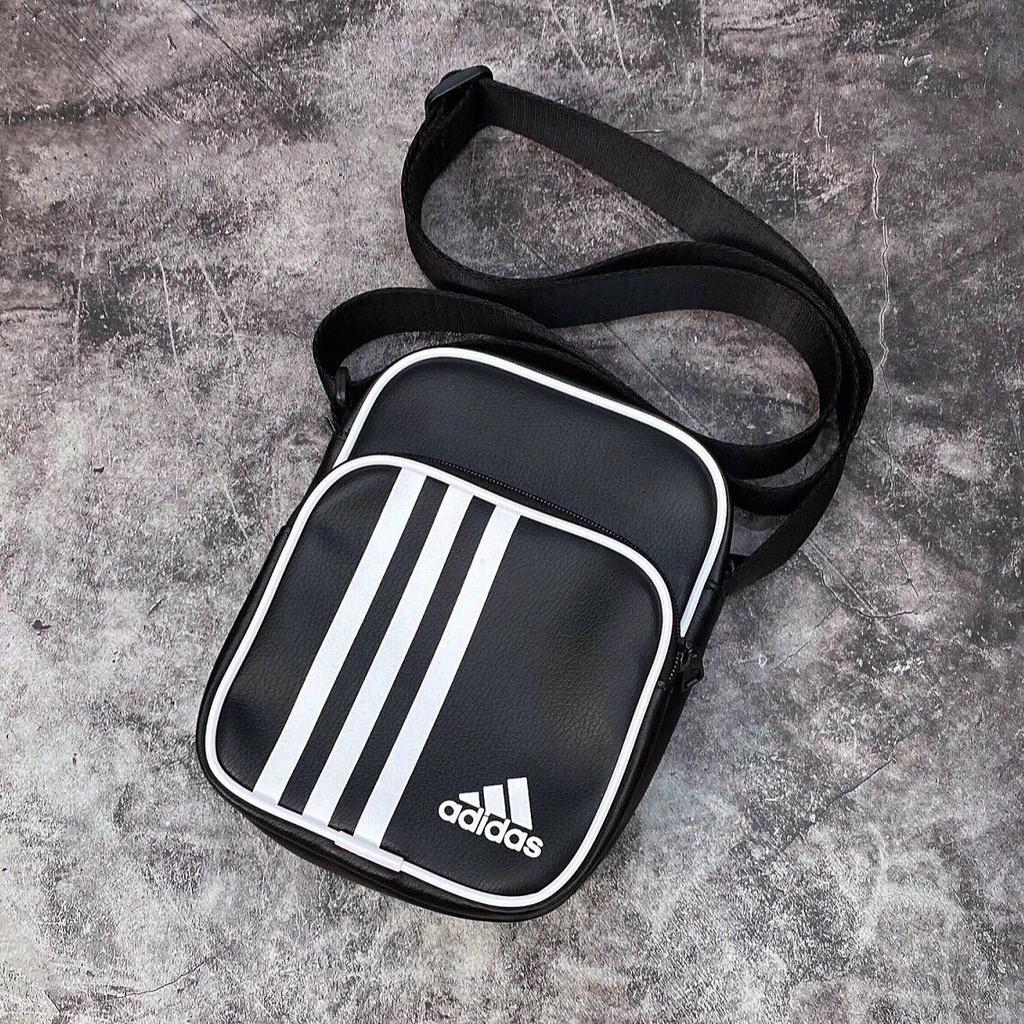 ⚡️ Túi Đeo Chéo Adidas Vintage Mini Bag - Black HÀNG XUẤT DƯ FULL TEM TAG