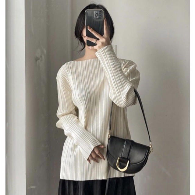 Áo xếp ly style Hàn Quốc - áo kiểu nữ ulzzang