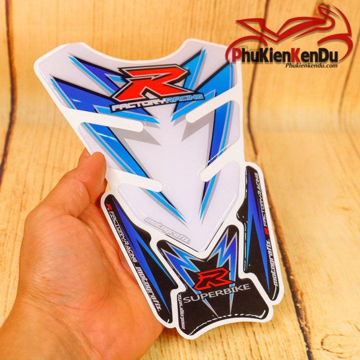 Tem Decal, tem xương cá 3D dán chống bình xăng trầy, ốp bình xăng xe máy, ô tô, mô tô phân khối lớn, mô tô PKL