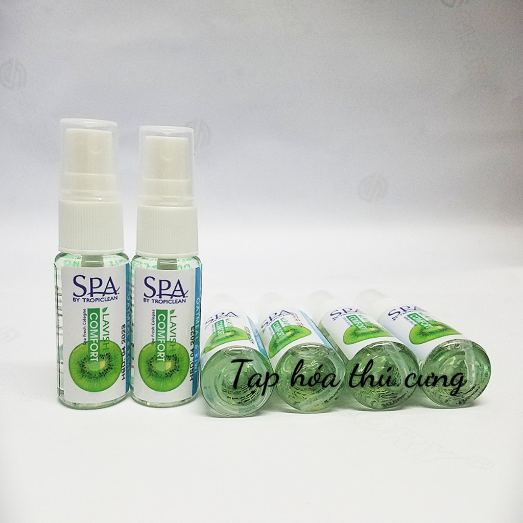 Nước hoa thiên nhiên dưỡng lông Tropiclean cho chó mèo hương kiwi 20 ml -xuất xứ Mỹ