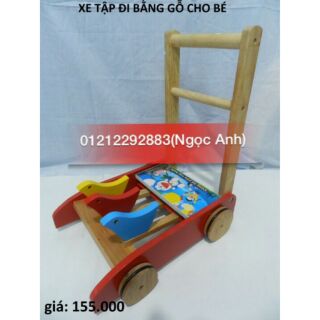 Xe gỗ tập đi cho bé