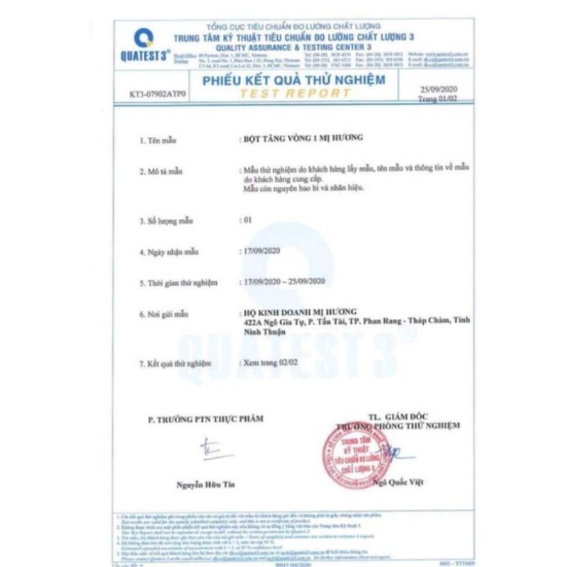 Bột tăng vòng 1 Mị Hương