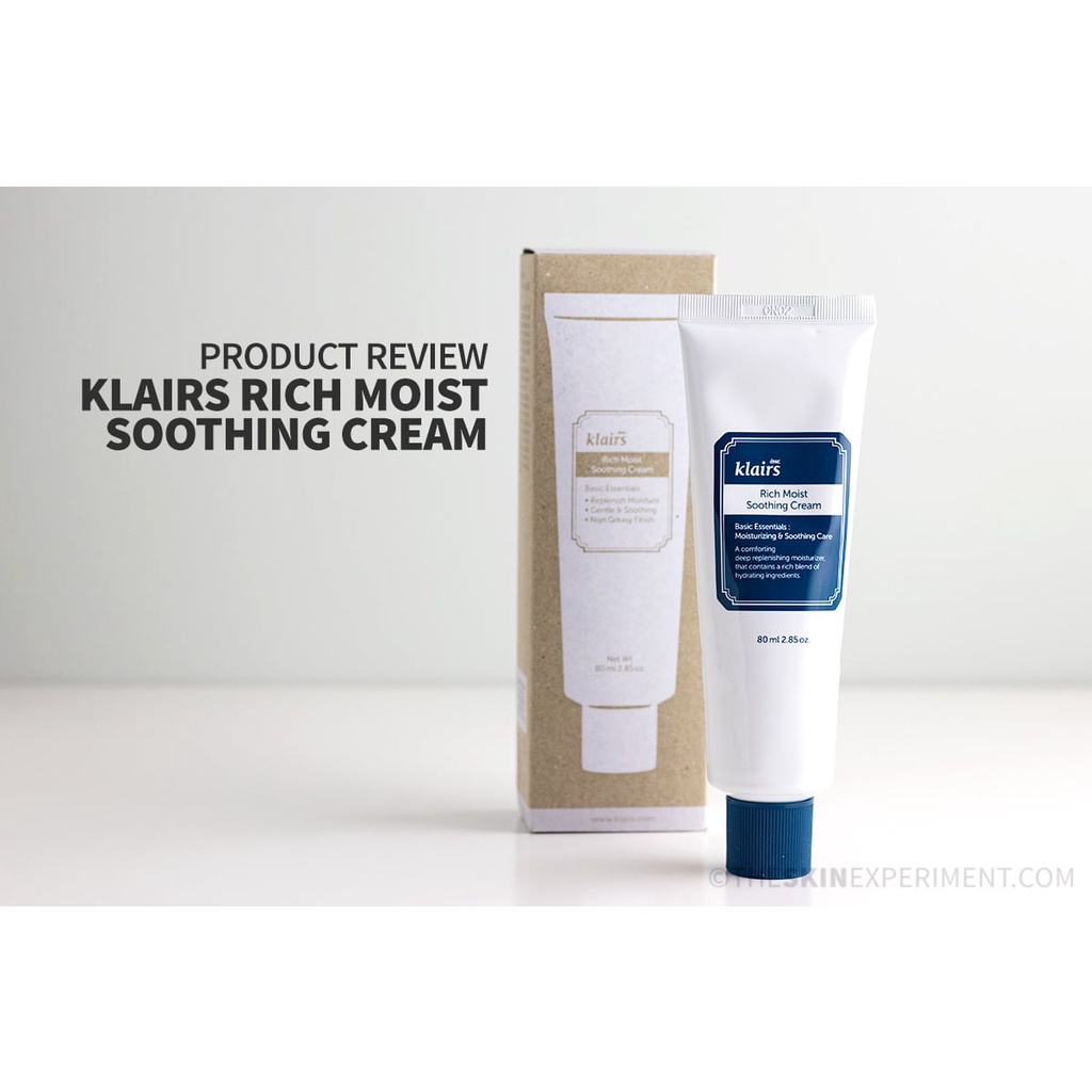 Kem Dưỡng Ẩm Sâu Klairs Rich Moist Soothing Cream 80ml