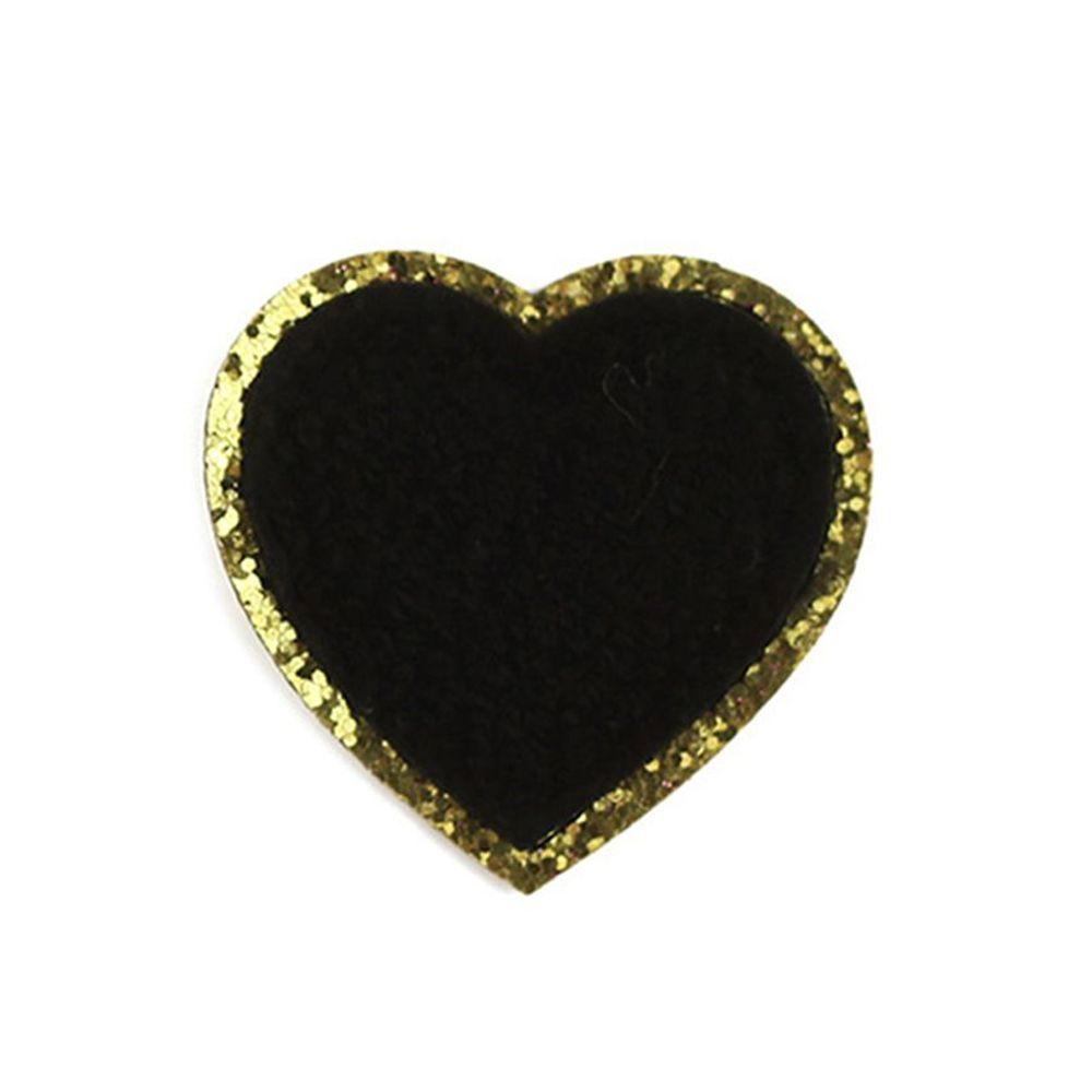 Bộ 4 Miếng Vá Quần Áo Đính Kim Sa Hình Trái Tim