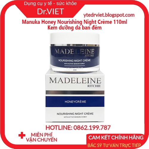 Kem dưỡng da ban đêm Manuka Honey Nourishing Night Crème 110ml - Dưỡng ẩm tối ưu xuyên suốt đêm dài