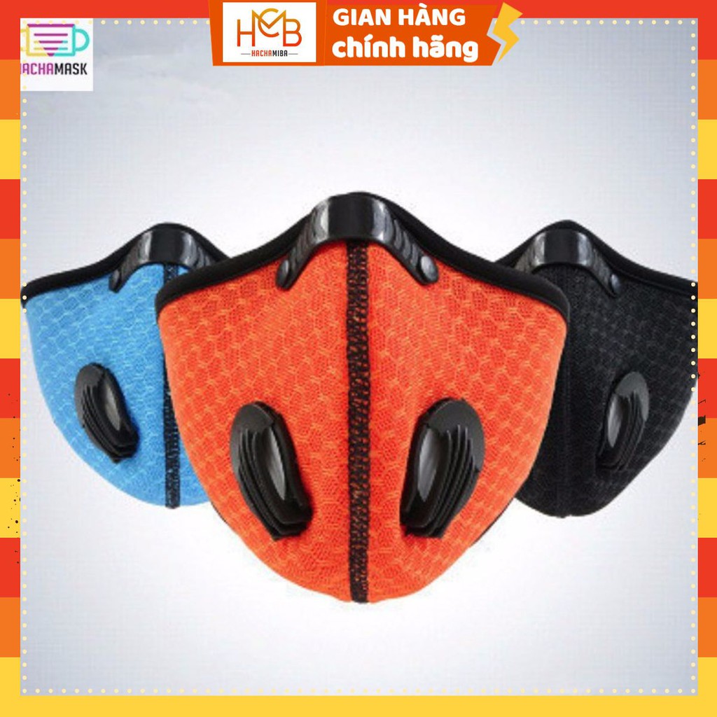 Khẩu Trang Chống Bụi Nắp Van Cấu Tạo Lưới Vải Air Mesh 3D