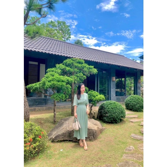 VÁY XANH MINT ZARA AUTH