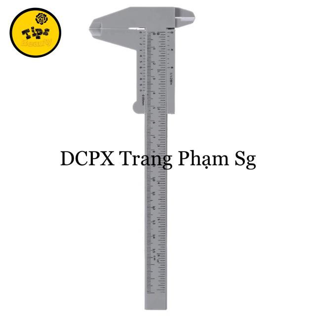 Thước Mỏ Vịt Đo Khuôn Mày Nhựa Trắng Hoặc Xám Cân Chỉnh Chân Mày|Dụng Cụ Phun Xăm