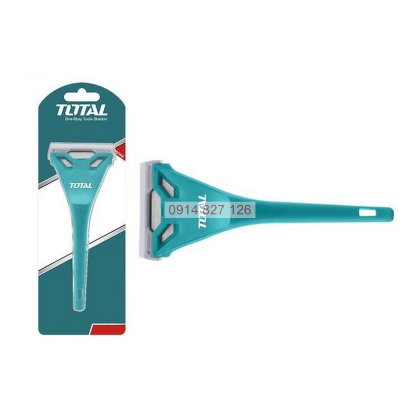 Dụng cụ cạo sơn kính TOTAL THT181751 kích thước 175mm, lưỡi 61*19mm, dùng cạo sơn thừa, Bh 6 tháng