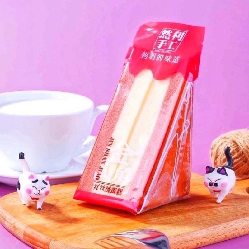 Bánh bông lan tam giác 4 vị - bánh bông lan Đài Loan