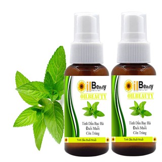 2 Bình Xịt Tinh Dầu Bạc Hà Đuổi Muỗi Và Côn Trùng 50ml