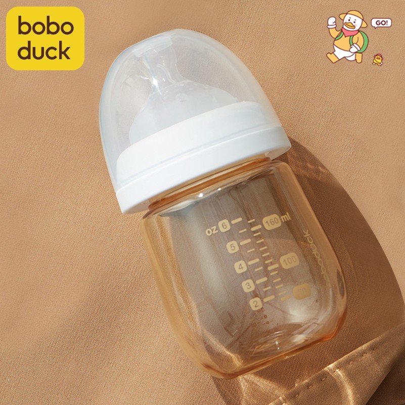 Bình sữa cổ rộng bằng PPSU boboduck dung tích 160 ml cho bé