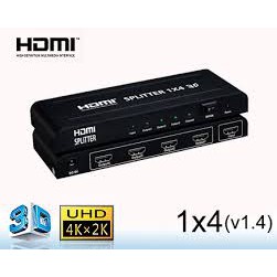 Bộ chia màn hình HDMI FJGEAR 1 ra 4 1.4 HD-102- Hàng Loại Tốt