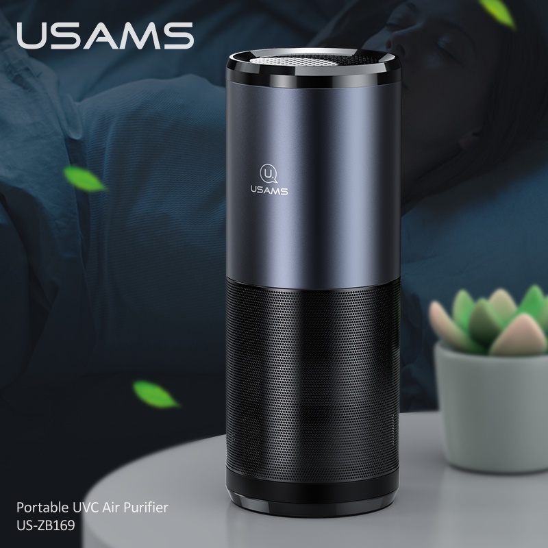 USAMS  Máy lọc không khí bằng tia cực tím sạc USB cao cấp
