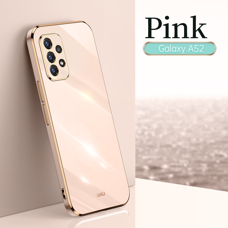 Ốp Điện Thoại Silicon Siêu Mỏng Vuông Mạ Màu Sang Trọng Cho Samsung Galaxy A24 4G A13 A23 A34 A54 A14 A52 A52s 5G A04s