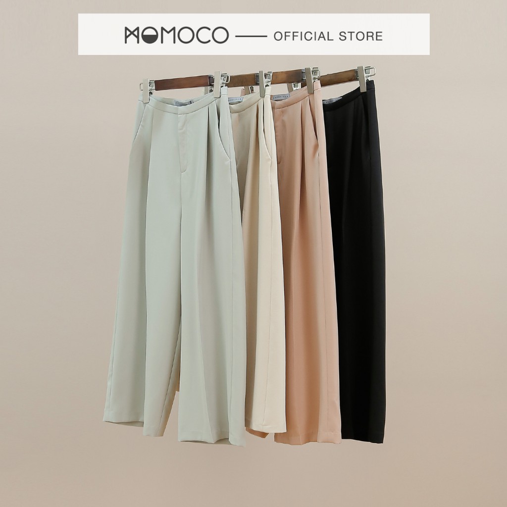 Quần Culottes 1 Ly MOMOCO ESSENTIALS Basic Ankle Culottes Chất Liệu Tuýt Si Mát, Ít Nhăn  - M2776