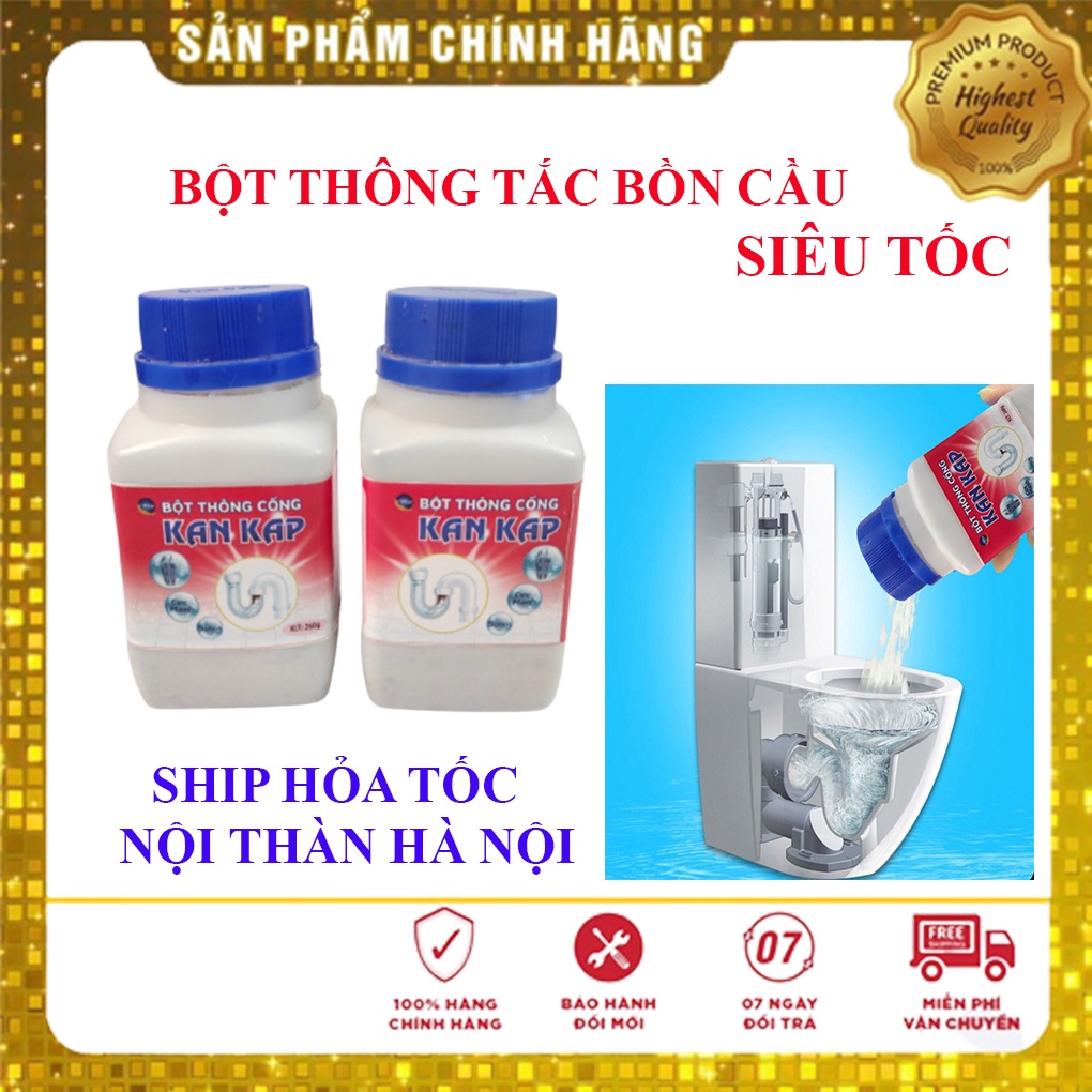 Bột Thông Cống Cực Mạnh Thông Ngay Sau 5 Phút, Bột Thông Bồn Cầu 260g Hiệu Quả Tức Thì, Bột Thông Tắc Cống Tốt Nhất.