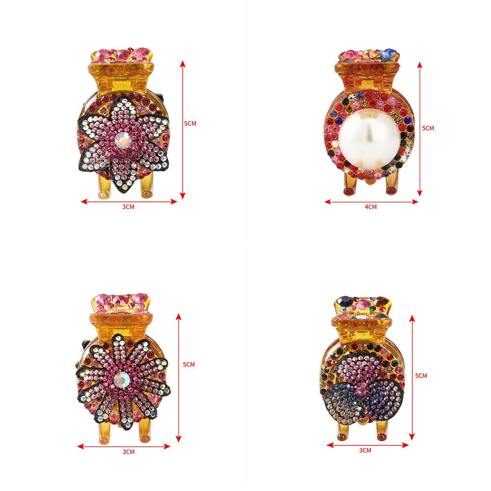 Kẹp tóc càng cua HAIMEIKANG đính đá sang trọng cho nữ