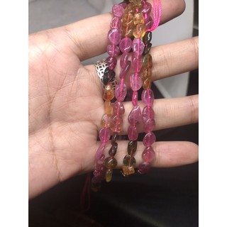 Hạt đá Tour.maline thô mài bóng làm HandMade , DIY