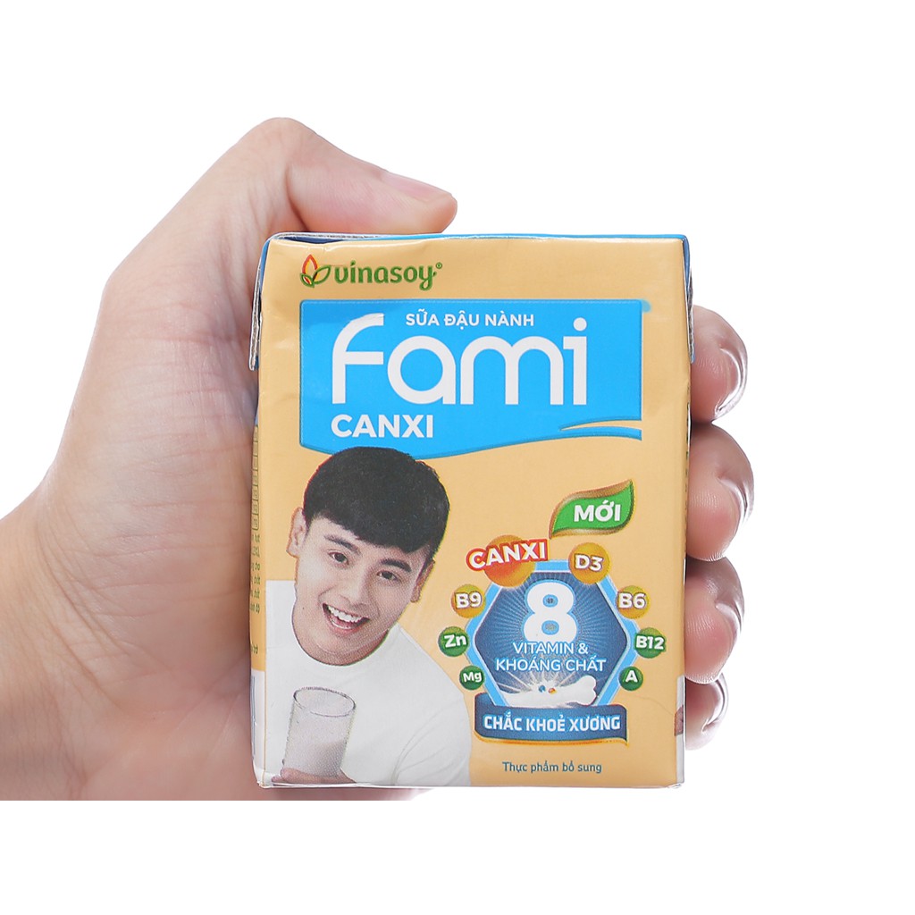 Lốc 6 hộp sữa đậu nành Fami Canxi 200ml