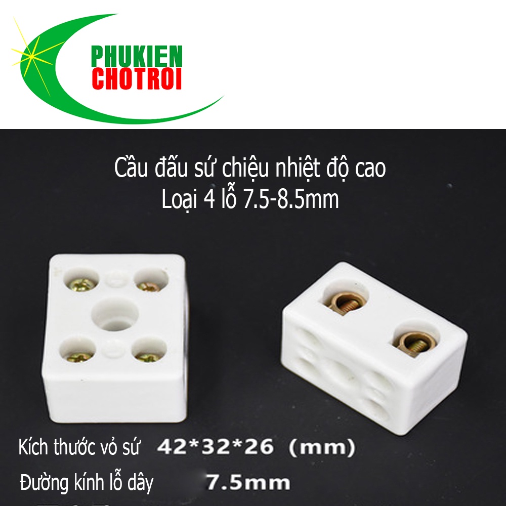 Cầu đấu sứ cách điện khung sứ chịu nhiệt