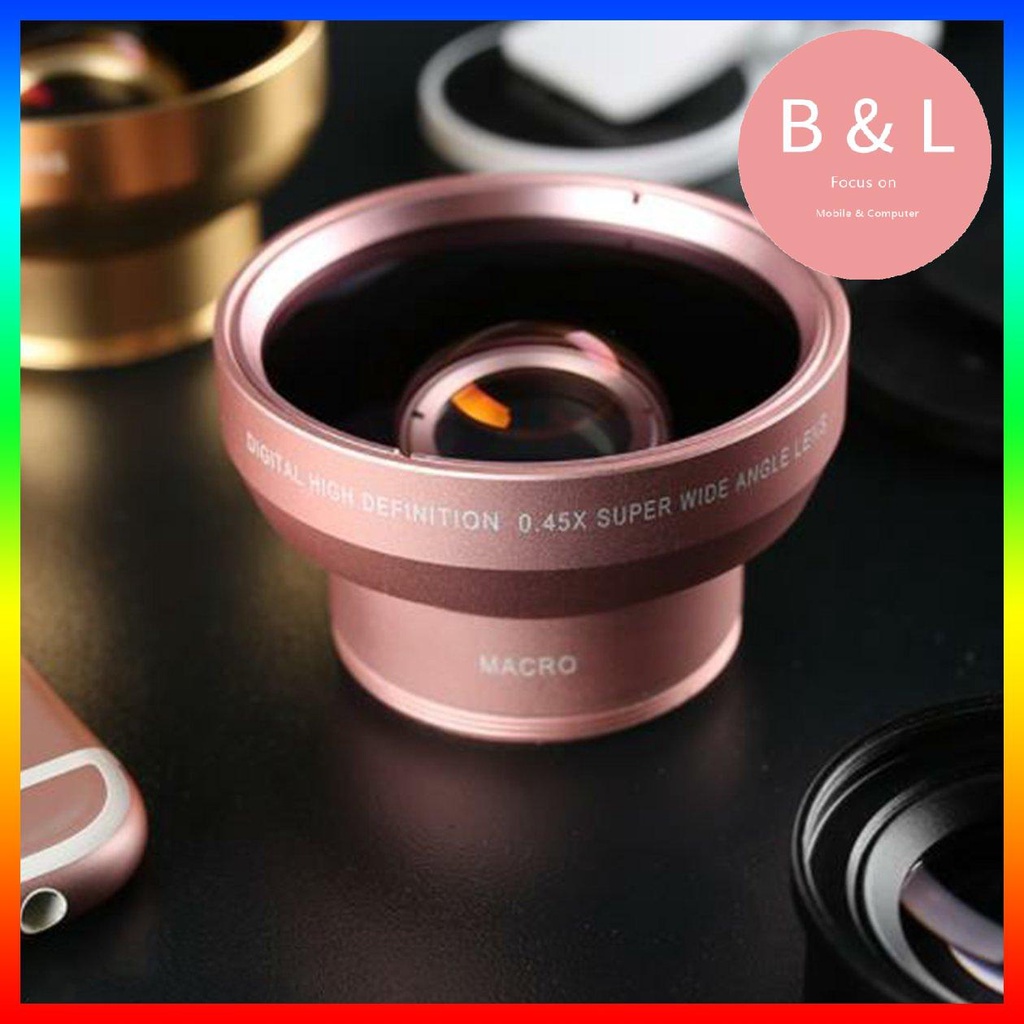Ống Kính Góc Rộng 0.45x 49uv Cho Điện Thoại