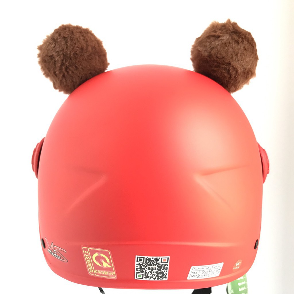 [GIÁ HỦY DIỆT] Mũ bảo hiểm trẻ em siêu đẹp - VS103KS Gấu đỏ