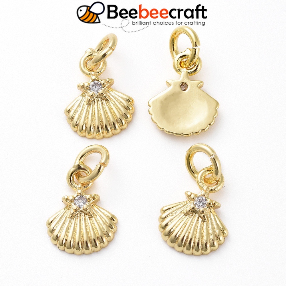 1 Mặt Vòng cổ Bằng Đồng Thau Đính Đá Zircon Dùng Làm Trang Sức DIY