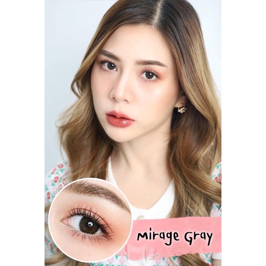 Lens Mắt Mirage Xám Tự Nhiên giãn nhỏ - 0-10 độ kính áp tròng
