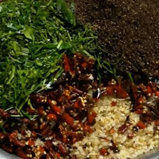 Chẩm chéo tây bắc..chấm hoa quả.chấm thịt