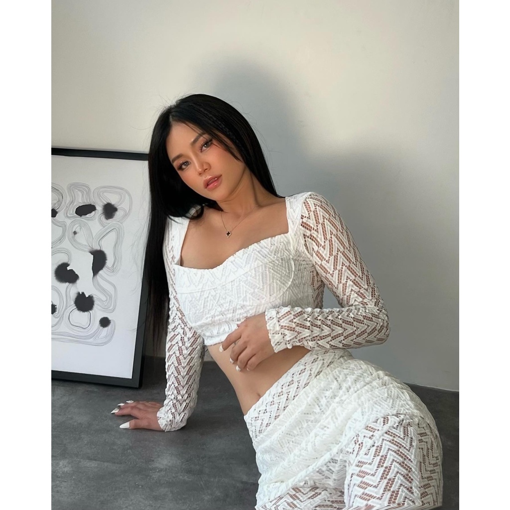 Bộ đồ body ren KELLY SET - Beige