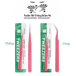 Nhíp tách mi Vetus màu hồng, Nhíp nối mi cong, nhíp nối mi thẳng