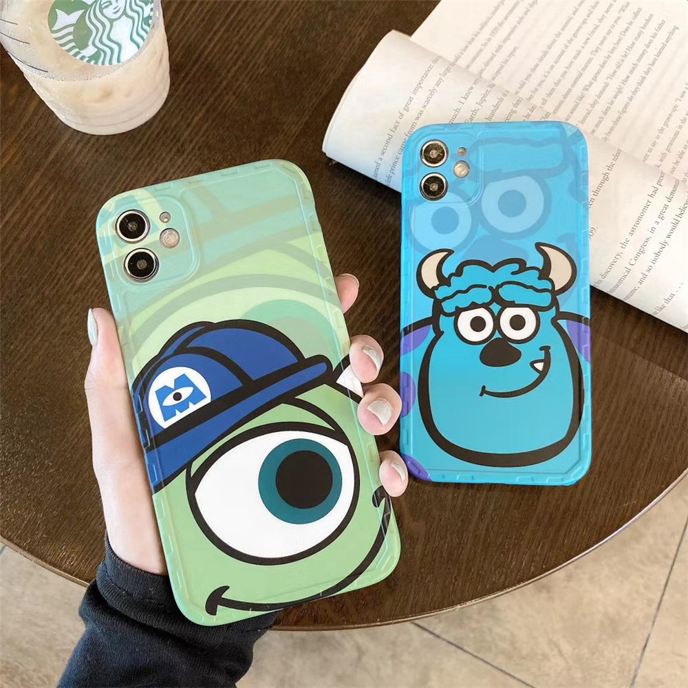 Ốp Điện Thoại Hình Monsters University Mike Wazowski & James Cho iPhone 14 Pro Max 13 Pro Max 12 Pro Max 11 Pro Max X XR XS Max Ốp Điện Thoại Silicone Mềm Hình Sullivan Cho Iphone