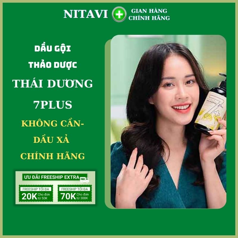 Dầu gội đầu Thái Dương 7 plus thảo dươc dược liệu thiên nhiên ngăn dụng hết gàu ngứa nuôi dưỡng tóc