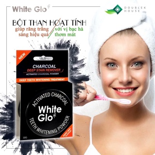 Bột trắng răng than tre hoạt tính White Glo