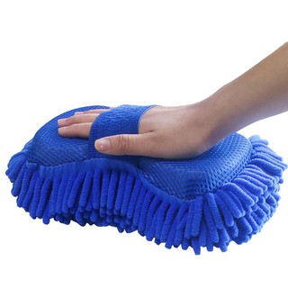 Khăn lau rửa xe ô tô chuyên dụng dạng găng đeo tay