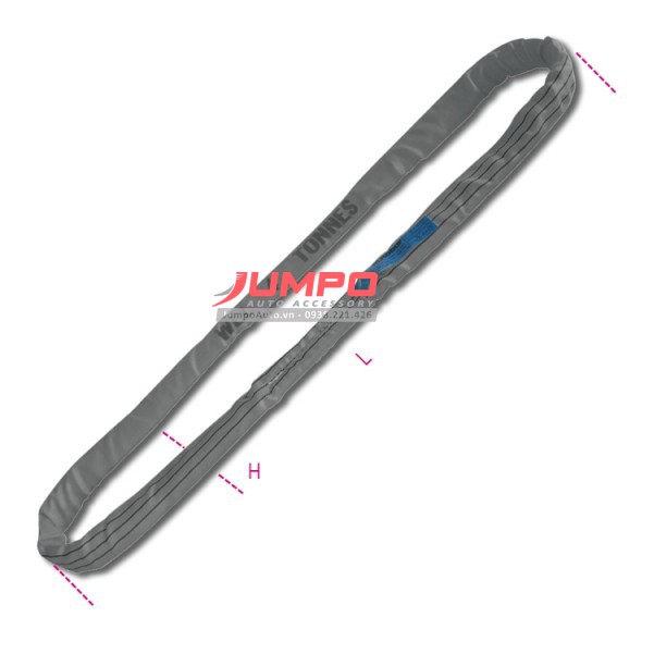 Dây cáp vải cẩu hàng Jumpo bản tròn 4 tấn endless hệ số 7:1 tiêu chuẩn châu Âu