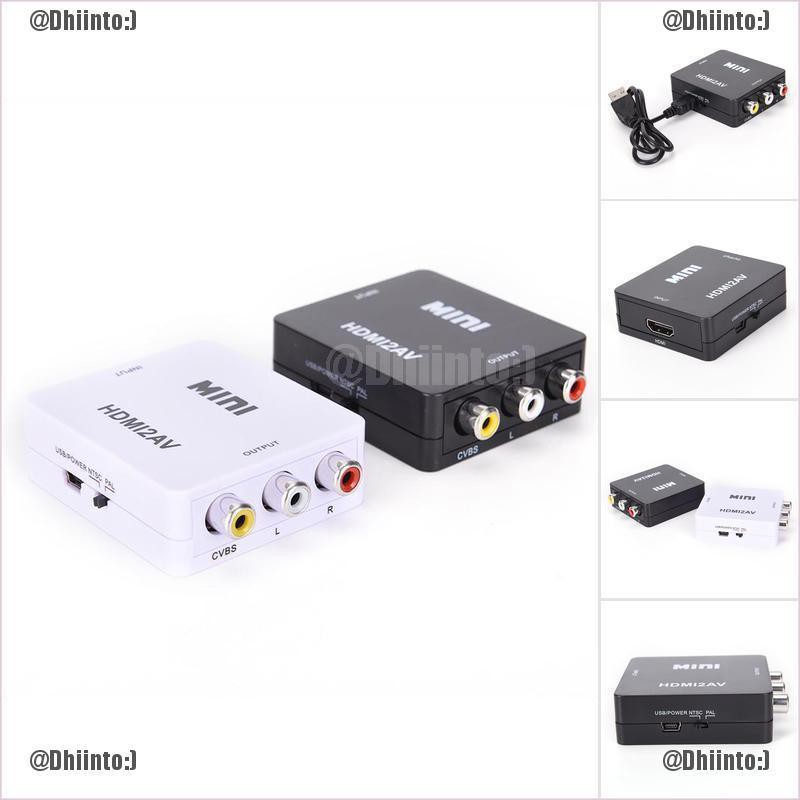 Đầu chuyển đổi video từ HDMI sang Rca Av/Cvbs Hd 1080P Mini Hdmi2Av | BigBuy360 - bigbuy360.vn