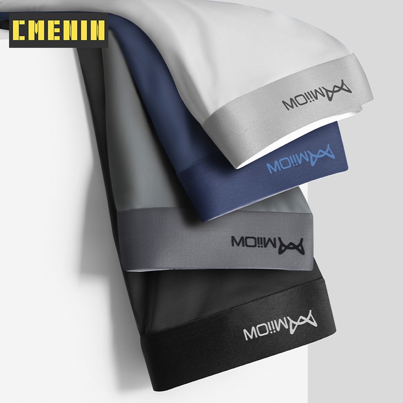 Set 4 quần lót boxer CMENIN chất lụa mát thoáng khí chống khuẩn size L-5XL M1511 cho nam