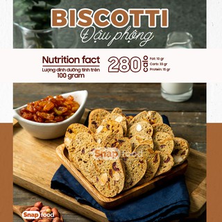 Bánh Biscotti vị đậu phộng 300gr - GIẢM CÂN/KHÔNG ĐƯỜNG TINH LUYỆN...