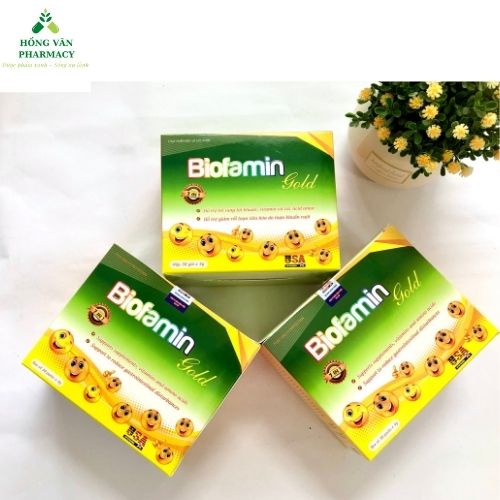 Men vi sinh Biofamin Gold, dành cho bé biếng ăn, rối loạn tiêu, giúp hệ tiêu hóa của bé khỏe mạnh
