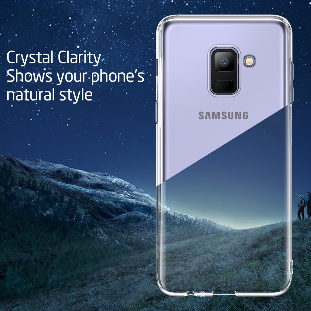 Ốp điện thoại trong suốt chống sốc cho Samsung Galaxy A8 A8+ 2018 | BigBuy360 - bigbuy360.vn