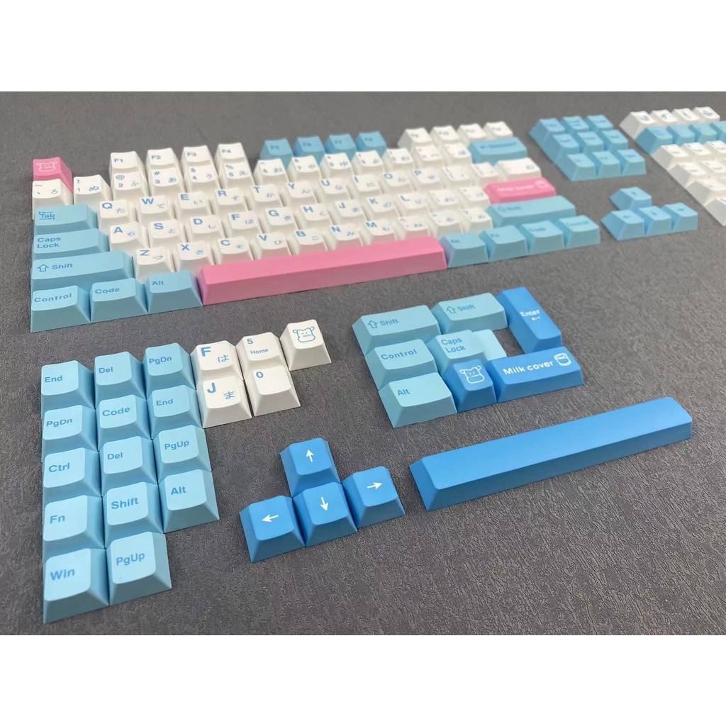 140 Nắp bàn phím PBT công nghệ thăng hoa cho bàn phím cơ Cherry Profile 61/87/104/108/84/64/98/96