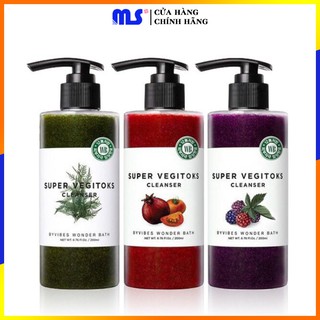 Sửa rửa mặt rau củ thải độc wonder bath super vegitoks srm cleanser 300ml