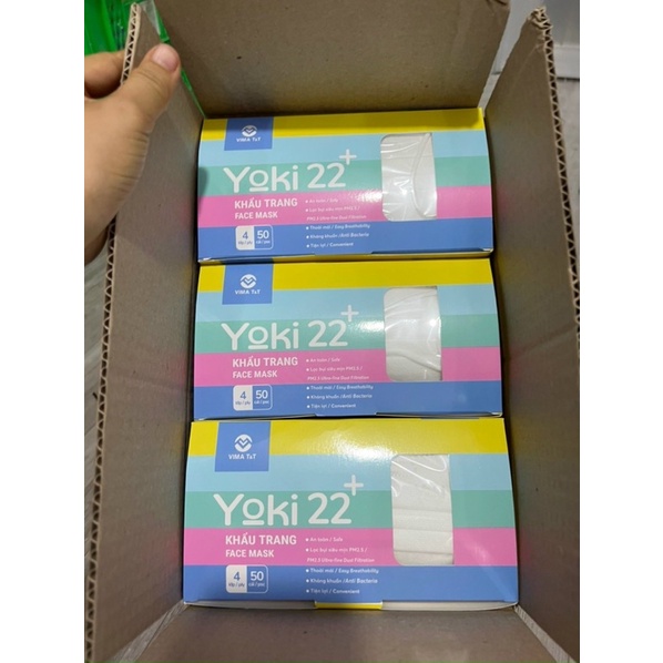 khẩu trang Cua yoki 22+ hộp 50 cái .