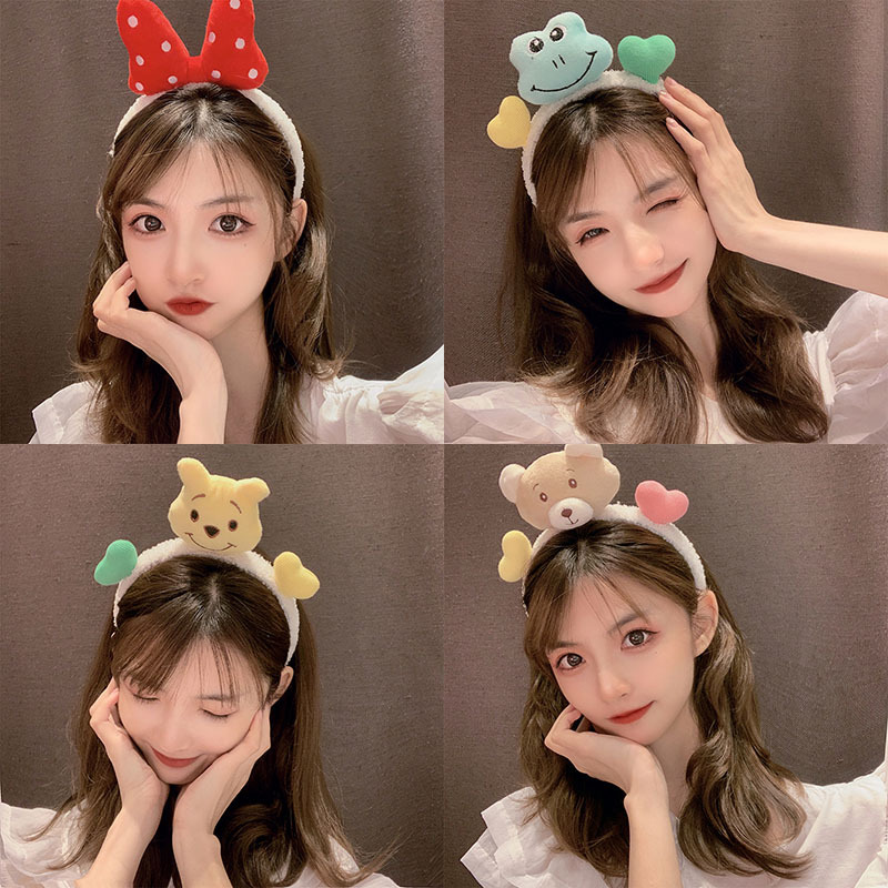 Băng đô rửa mặt hình động vật dễ thương phong cách Hàn Quốc